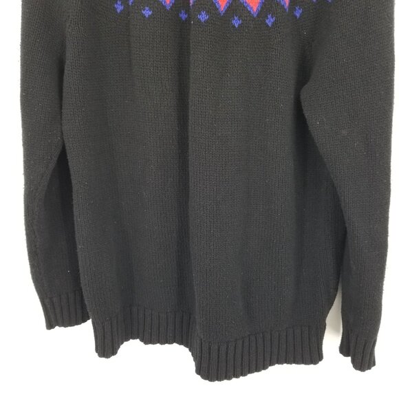 Ralph Lauren Fair Isle Multicolor Unisex Zip Up Sweater Ski Winter Boho Hooded - Picture 9 of 12